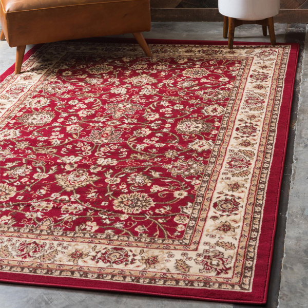 Andover Mills™ Mersey Oriental Area Rug in Burgundy Red & Reviews Wayfair